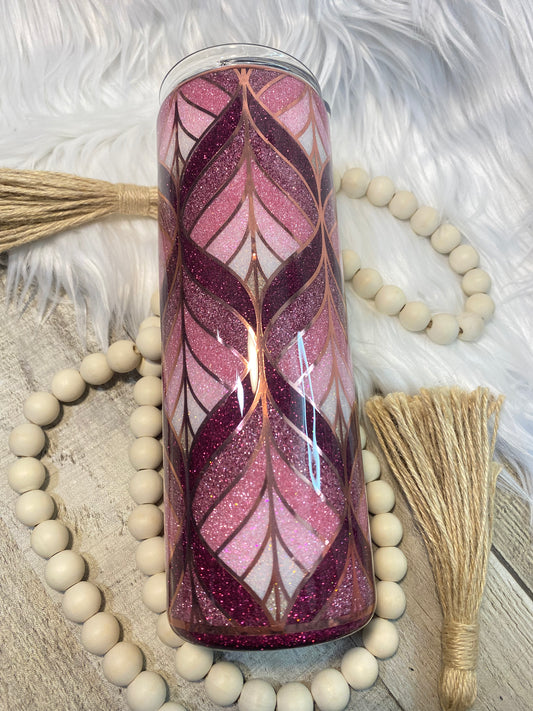 Custom Burst Glitter Tumbler